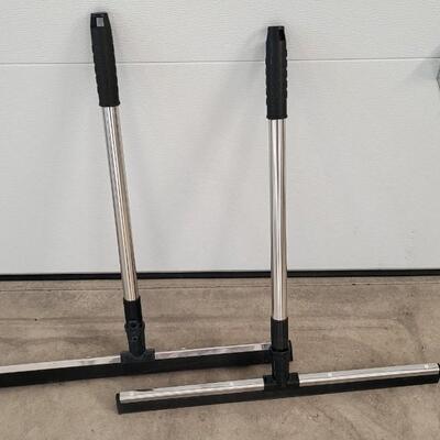 Lot 249: (2) Expandable Floor Squeegee Sweepers (From 23" to 39")