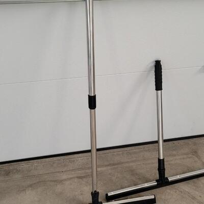 Lot 249: (2) Expandable Floor Squeegee Sweepers (From 23" to 39")