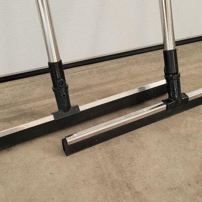 Lot 249: (2) Expandable Floor Squeegee Sweepers (From 23" to 39")