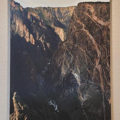 Lot 251: Large Photo Print of Deep Valley View 
