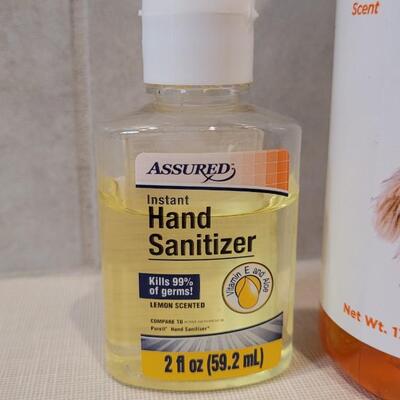 Lot 259: Hand Sanitizer Travel Size 75% + Deodorizing Dog Shampoo 80%