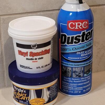 Lot 271: Assortment of Cleaners - Polish 30%, Duster 60% , Vinyl Spacking (New)
