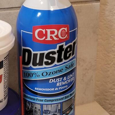 Lot 271: Assortment of Cleaners - Polish 30%, Duster 60% , Vinyl Spacking (New)