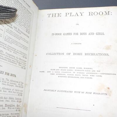 1866 The Play Room Children's game book 1st Ed.