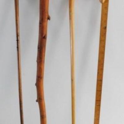Vintage Walking Sticks and Yard Stick