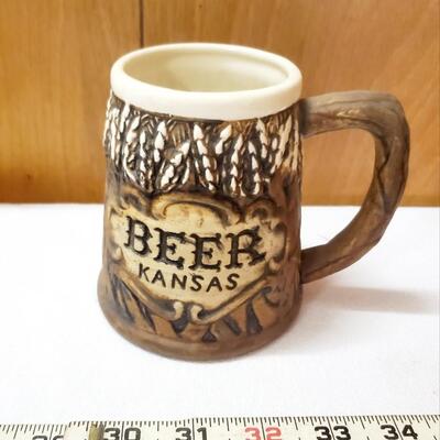 "CERAMIC" KANSAS BEER MUG 