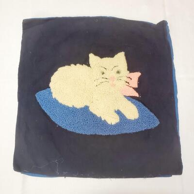 VINTAGE KITTY PILLOW TOPPER 