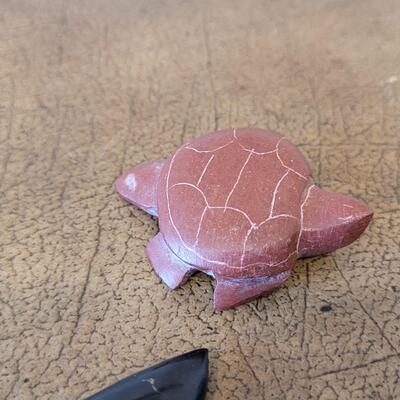 Lot 290: Miniature Stone Animals (bear has a chipped foot)