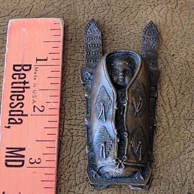 Lot 297: Cathi Cook Sioux Papoose Bronze Sculpture 