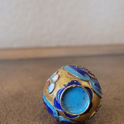 Lot 300: Miniature Cloisonne Vase