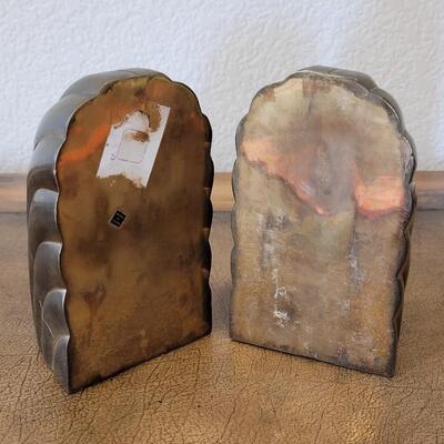 Lot 307: Vintage Brass Bookends