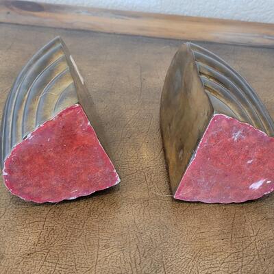 Lot 307: Vintage Brass Bookends