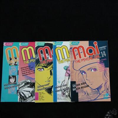 Mai The Psychic Girl Lot containing 5 issues. (1987,Eclipse)  9.0 VF/NM