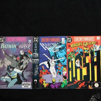 Secret Origins Lot containing 3 issues. (1986,DC)  7.5 VF-