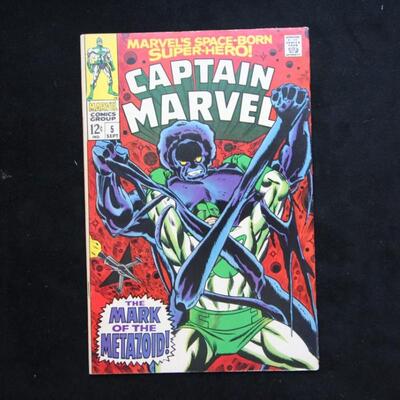 Captain Marvel #5 (1968,Marvel)  6.5 FN+
