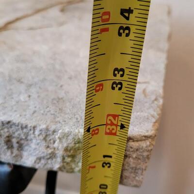 Lot 315: Stone & Metal Shelf