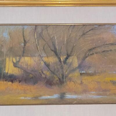 Lot 316: ALBERT HANDELL "Tree and Yellow Adobe" Original Pastel