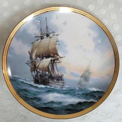 Ltd 1st Ed 1986 "Victory" Plate From the Great Ships of the Golden Age of Sail, Franklin Mint