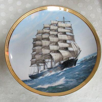 1st Ltd Ed 1986 "Preussen" Plate From the Great Ships of the Golden Age of Sail, Franklin Mint