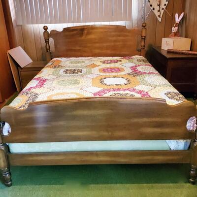 Vintage Mediterranean Style Double Bed