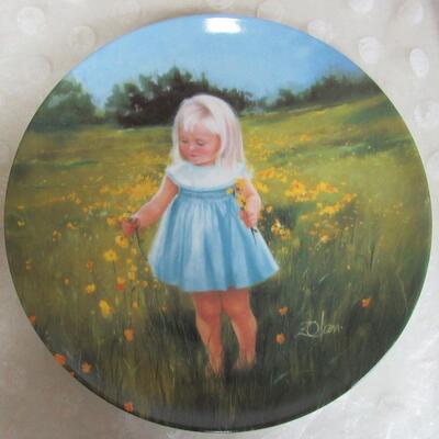 1989 Lt Ed Plate, #1694B Meadow Magic, From the Special Moments Collection, Pemberton and Oakes