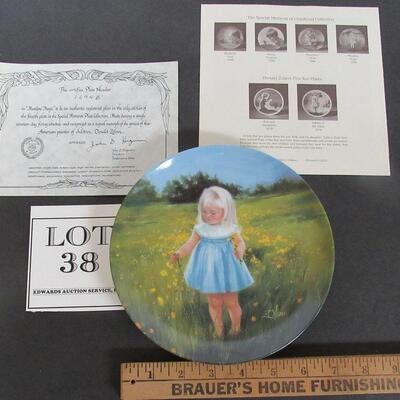 1989 Lt Ed Plate, #1694B Meadow Magic, From the Special Moments Collection, Pemberton and Oakes