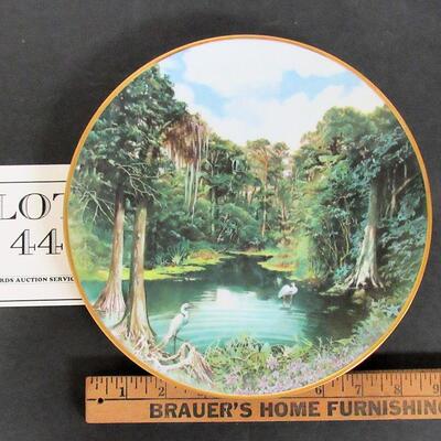 1988 Florida Everglades Plate, #8764A, From the Sea to Shining Sea Collection, Hamilton Gifts