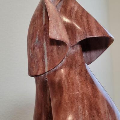 Lot 330: LATHROP BULLENE Fine Art Sculpture of Cloaked Woman 