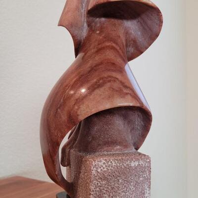Lot 330: LATHROP BULLENE Fine Art Sculpture of Cloaked Woman 