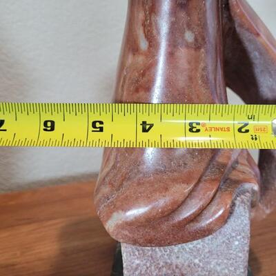 Lot 330: LATHROP BULLENE Fine Art Sculpture of Cloaked Woman 