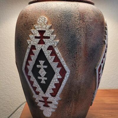 Lot 334: Pair of Southwestern Table Lamps BOTH WORK