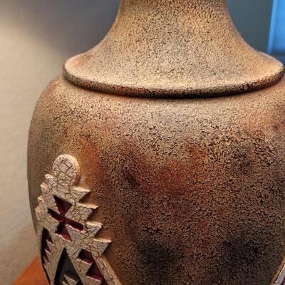 Lot 334: Pair of Southwestern Table Lamps BOTH WORK