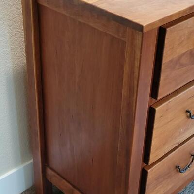 Lot 336: COLLIER'S Large Wood Dresser w/ Twisted Iron Style Handles by 