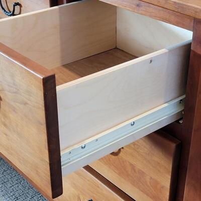 Lot 336: COLLIER'S Large Wood Dresser w/ Twisted Iron Style Handles by 