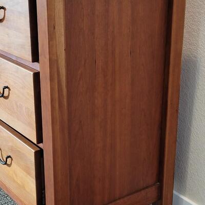 Lot 336: COLLIER'S Large Wood Dresser w/ Twisted Iron Style Handles by 