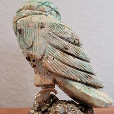 Lot 343: Vintage Handcrafted Peruvian Owl Figure 