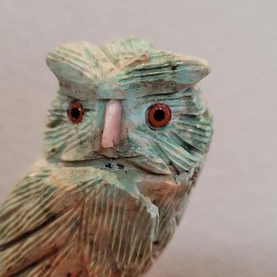 Lot 343: Vintage Handcrafted Peruvian Owl Figure 