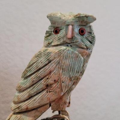 Lot 343: Vintage Handcrafted Peruvian Owl Figure 