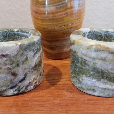 Lot 344: Assortment of Marble Deco Creations 