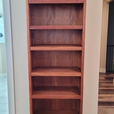Lot 346: Tall Mission Style Bookcase 