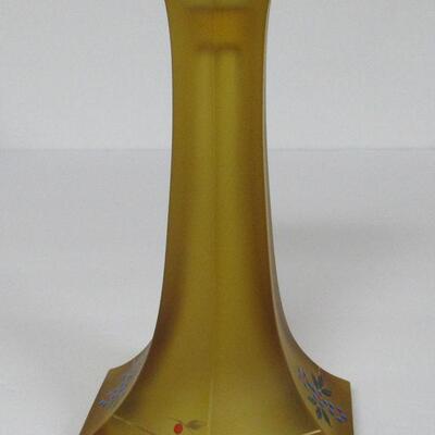  Vintage Satin Glass Candle Stick