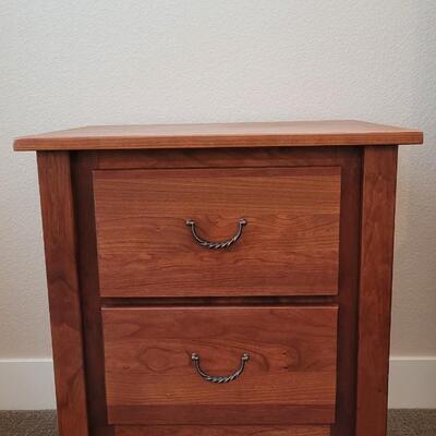 Lot 348: COLLIER'S Bedside Table with 2 Drawers