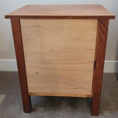 Lot 348: COLLIER'S Bedside Table with 2 Drawers