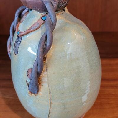 Lot 352: VAL NIGHT House Angel Fine Art Pottery Sculpture SIGNED