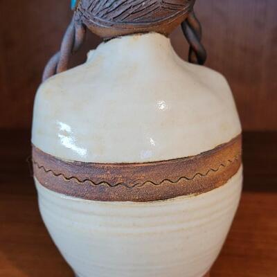 Lot 354: VAL KNIGHT House Angel Fine Art Pottery Sculpture SIGNED