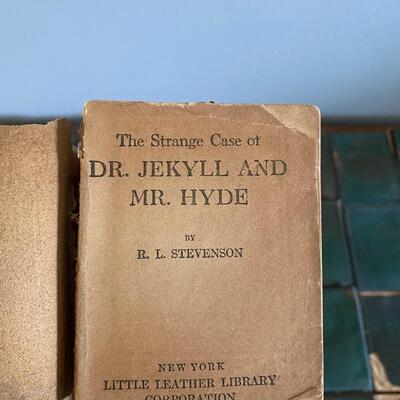 Antique Green Little Leather Library Books Lot of 36 Wilde Kipling Tennyson Shakespeare