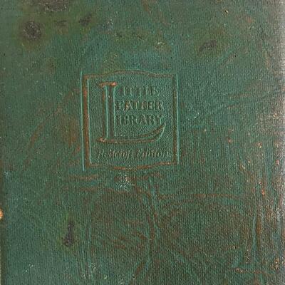 Antique Green Little Leather Library Books Lot of 36 Wilde Kipling Tennyson Shakespeare