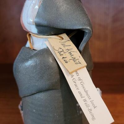 Lot 355: VAL NIGHT House Angel Fine Art Pottery Sculpture SIGNED