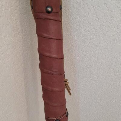 Lot 356: 58" Tall Carved Head Walking Stick 