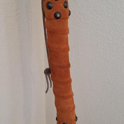 Lot 357: 58" Tall Carved Head Walking Stick #2